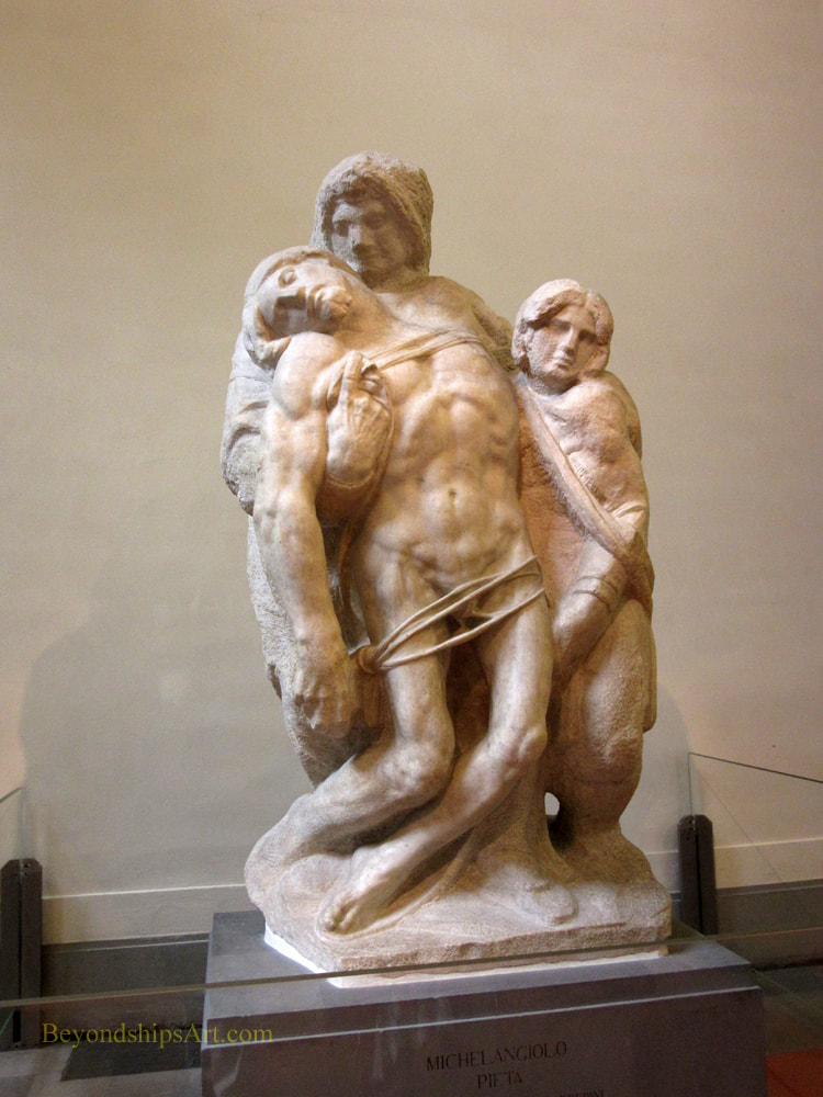 Academia Gallery,Pieta attributed to Michelangelo