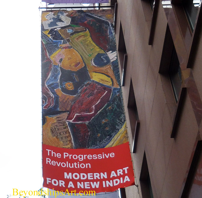 Exhibition banner outside the Asia Society Museum