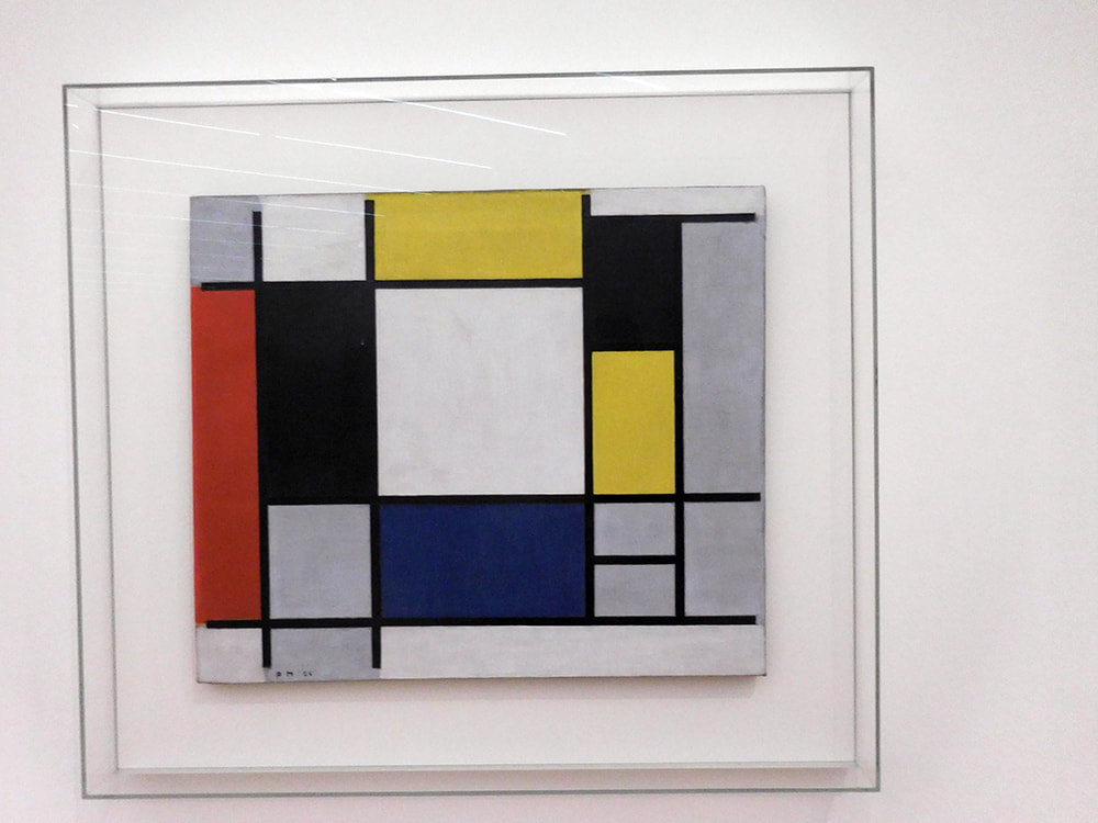 Painting by Piet Mondrian, Stedelijk Museum, Amsterdam