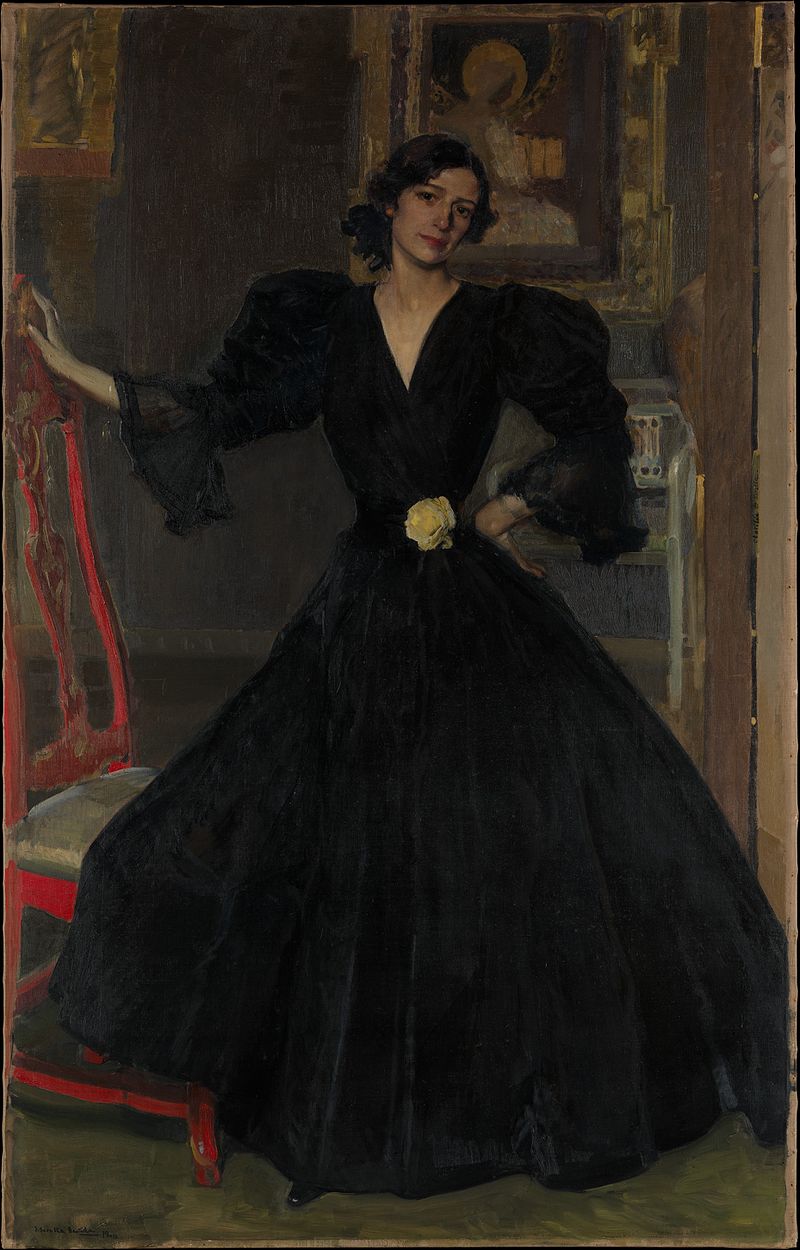 Sorolla, Portrait of the artist's wife.