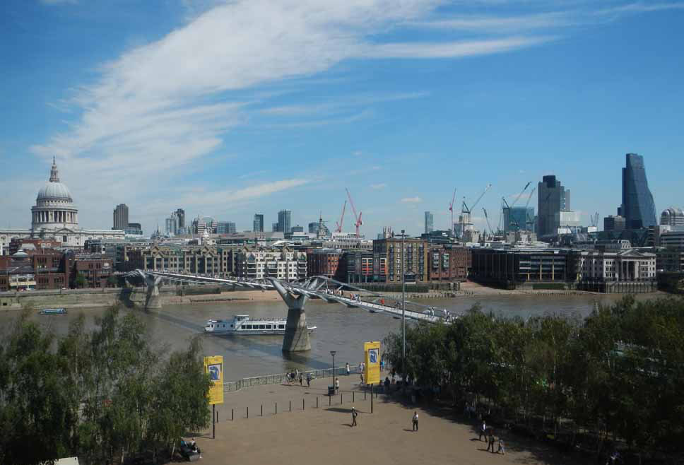View from balcony of Tate Modern