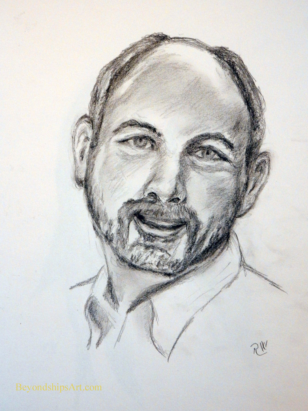 Portrait drawing by Rich Wagner