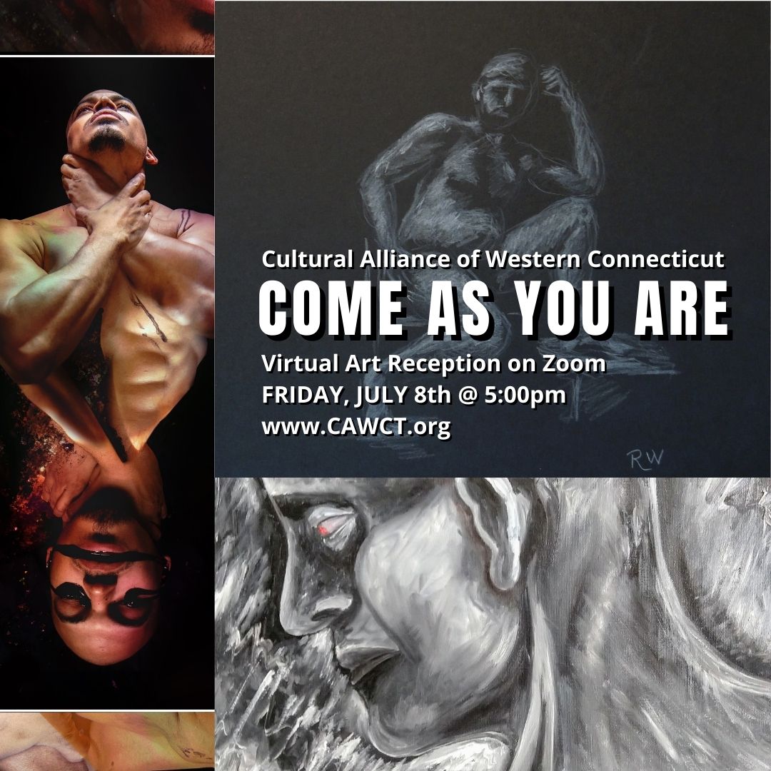 Publicity graphic for exhibition Come As You Are