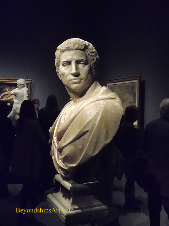 Michelangelo's Brutus on exhibit at the Metropolitan Museum of Art