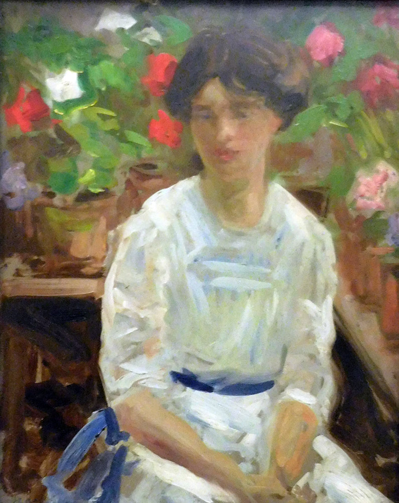 Francis Cadell's Lady in White at the  Kelvingrove Museum and Art Gallery