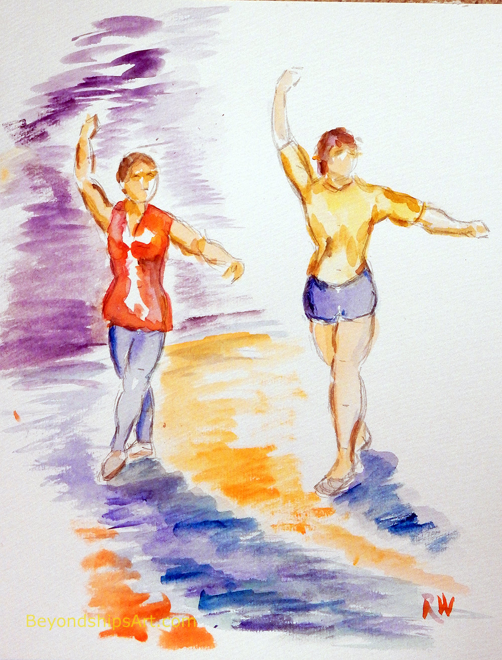 Dance painting by Rich Wagner
