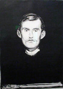 Edvard Munch, self-portrait